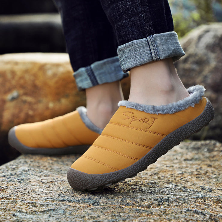 Winter Bag And Casual Home Two-wear Cotton Slippers