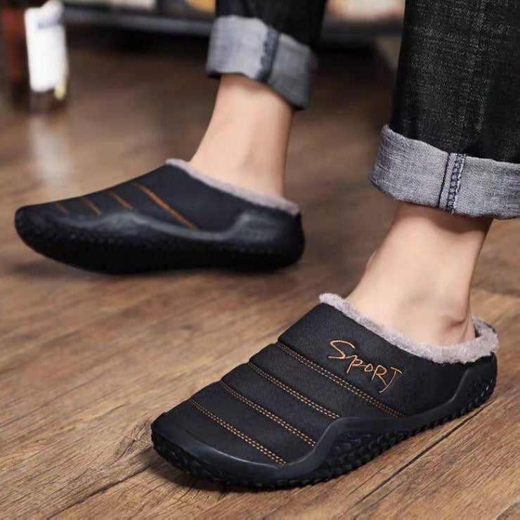 Winter Bag And Casual Home Two-wear Cotton Slippers
